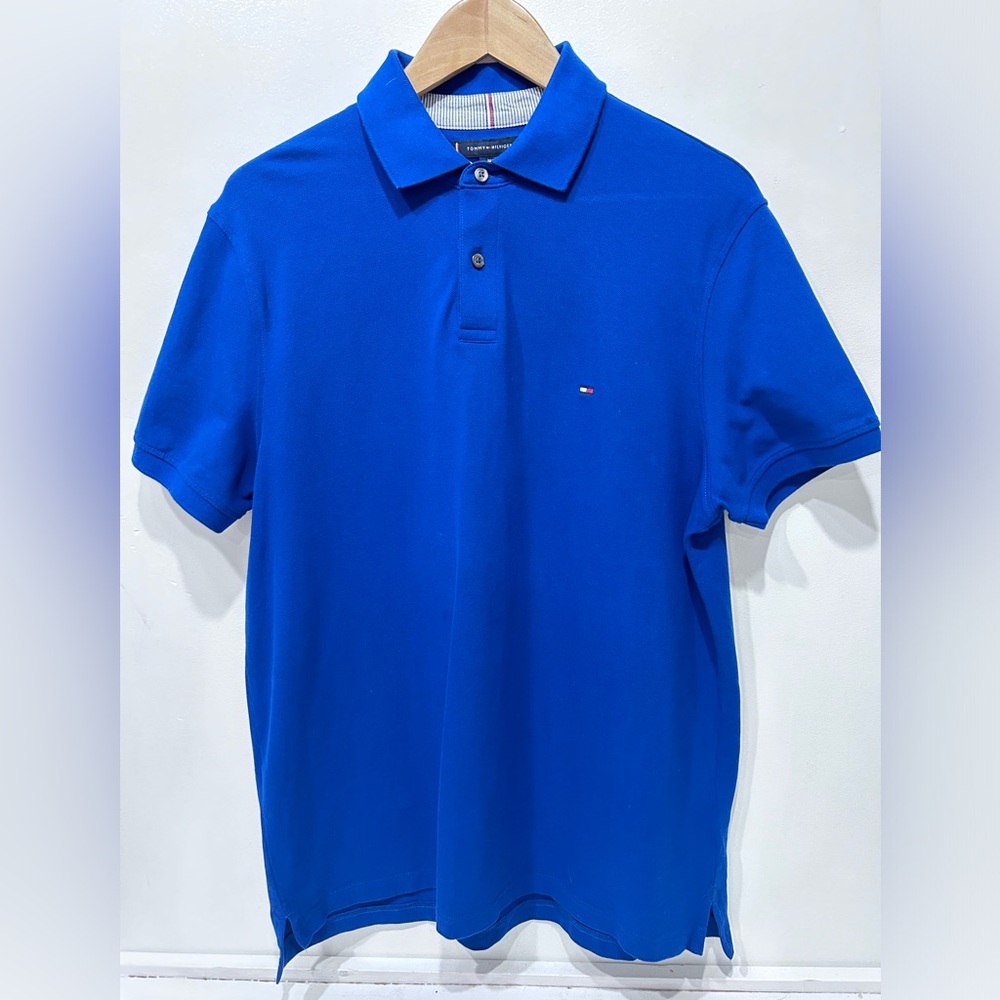 Tommy Hilfiger Men’s Blue The 1985 Polo Shirt Regular Fit Size XL‎ TG/XG
